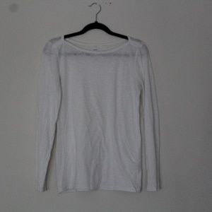 J. Crew White Long Sleeve Artist T Size M